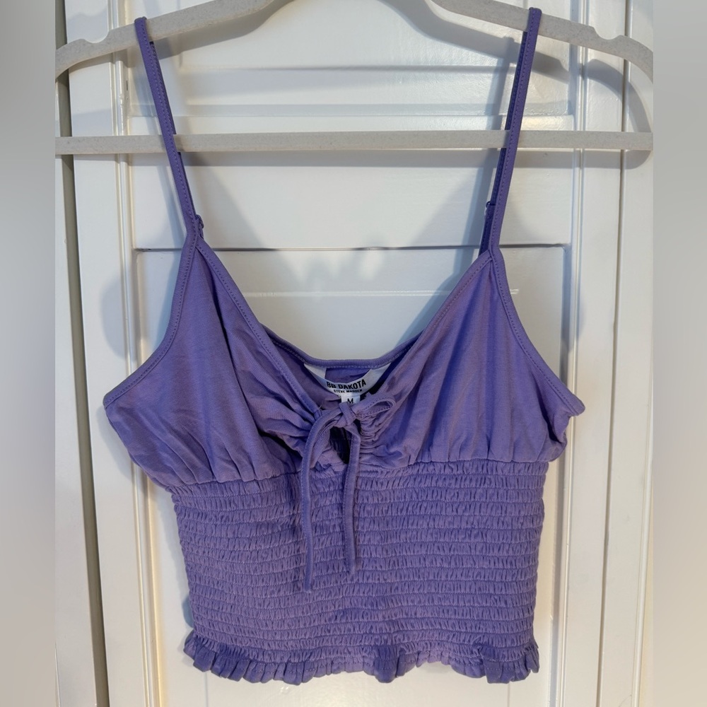 BB Dakota by Steve Madden Lavender Smocked Camisole